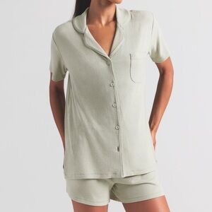 SKIMS Soft Lounge Short Sleep Set in Talc Size XS